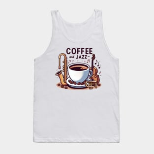 Coffee and Jazz Tank Top